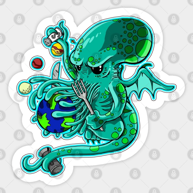 My Little Cthulhu Sticker by Dragonheart Studio